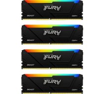 Pamięć Kingston Fury Beast RGB, DDR4, 32 GB, 3600MHz, CL17 (KF436C17BB2AK4/32) | KF436C17BB2AK4/32 | 0740617337433
