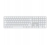 Apple Magic Keyboard Numeric Touch ID/Bezdrátová Bluetooth/CZ layout/Bílá | mxk73cz/a | 195949654718