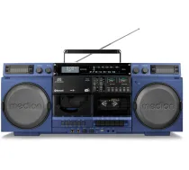 Radioodtwarzacz Medion LIFE® P66538 Retro-Boombox niebieski (50078738) | 50078738 | 4061275240740