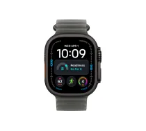 Watch Apple Watch Ultra 4 (2026) 5G 49mm Black Titanium Case with Translucent Black Ocean Band - Black | MJAY4QF/A | 195951217161