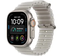 Watch Apple Watch Ultra 4 (2026) 5G 49mm Natural Titanium Case with Translucent Grey Ocean Band - Titanium Natural | MJAD4QF/A | 195951214825