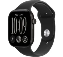 Watch Series 12 GPS 42mm Black Aluminium Case with Black Sport Band - S/M | MJEA4MP/A | 195951225395 | ATAPPZAB12MJEA4