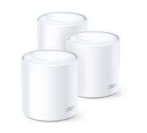 Wireless Router|TP-LINK|Deco X60 (3-pack)|Qtty 3 pc(s)|Qtty 3 pc(s)|Wi-Fi band Dual-band (2.4 GHz / 5 GHz)|Wi-Fi 6 (802.11ax)|Ethernet WAN Yes|2xEthernet LAN (RJ-45) ports|White|DECOX60(3-PACK) | DECOX60(3-PACK) | 6935364052263