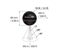 Deeper | Smart Sonar PRO+2 | Sonar | Wi-Fi | Black | DP5H10S10 | 4779032950701