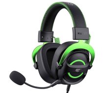 Havit H2002E - gaming headphones, black and green | H2002E | 6939119065164 | GAMHAVSLU0018