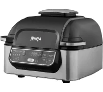 Ninja Foodi Smart Grill and Air Fryer 5.7L Dishwasher Safe Parts, Black / Silver EU AG301EU | AG301EU | 0622356232692