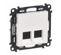 Legrand VALENA LIFE ZÁSUVKA 2X RJ45 CAT.6A STP BIELA | 753149