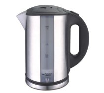 Adler AD 1216 elektrinis virdulys, 1,7 L, juoda, sidabras, 2200 W
