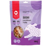 MACED Sushi su triušiu ir žuvimi - skanėstas šuniui - 500g