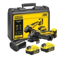STANLEY 125 mm belaidis kampinis šlifuoklis 2x4,0 Ah SFMCG700M2K