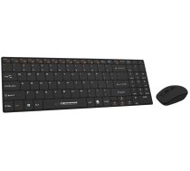 Esperanza EK122K belaidė klaviatūra su radijo dažniu QWERTY, juoda