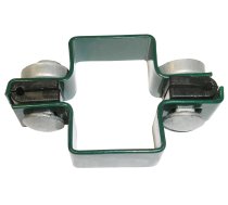 Apkaba metalinei tvorai tiesi su tvirtinimo varžtais žalia (Ral6005)