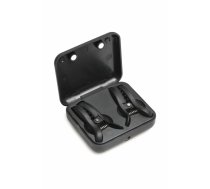 XR Brands Dark Grip Vibrating Silicone Clamps Black Compact Case
