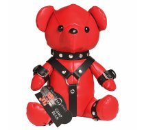 XR Brands Gimp Bear Red Vegan Leather Collectible Plush Toy