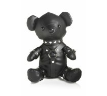 XR Brands Gimp Bear Black - Vegan Leather Decorative Plush Model