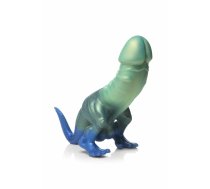 XR Brands Jurassic Series Silicone Prehistoric Model Green-Blue L