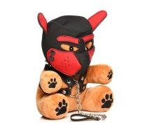 XR Brands Pup Bear Plush Toy with Neoprene Accessories 23cm