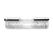 XR Brands Head-To-Head Dual Vibrating Intimate System Transparent