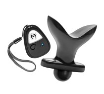 XR Brands Ass Anchor Vibrating Anal Plug with Remote Control Black