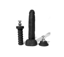 XR Brands Master Series Aron Ridge Silicone Intimate Model 25.5cm Black