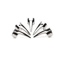 XR Brands Clawed Sensation Rings Set Stainless Steel 5 pcs Adjustable