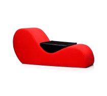 XR Brands Love Couch Red - Ergonomic Intimate Lounge Chair, Faux Suede