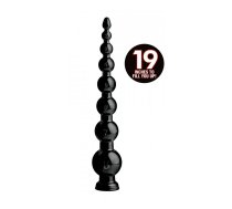 XR Brands Master Series Graduated Coiled Beads 48 cm Black