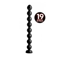 XR Brands Bead Snake Flexible System 19 Bulbs 48 cm Black
