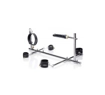 XR Brands Imprisoned Metal Restraint System with Adjustable Attachment Black
