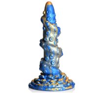 XR Brands Kraken Silicone Model Blue - Textured Fantasy Shape, Large Base
