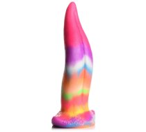 XR Brands Unicorn Tongue Silicone Glow Rainbow 18cm Intimate Device