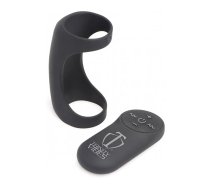 XR Brands G-Shaft Silicone Ring with Remote Control, Waterproof, Black