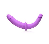 XR Brands Double Charmer Silicone Twin System with Adjustable Harness