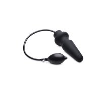 XR Brands Ass-Pand Large Inflatable Silicone Plug Black 15 cm