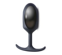 XR Brands Heavy Hitter Weighted Silicone Plug Extra Large Black