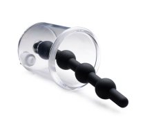 XR Brands Rosebud Cylinder Anal Pump with Silicone Beads 4-Bulb System