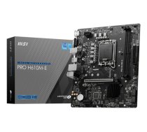 MSI PRO H610M-E pagrindinė plokštė, Intel H610, LGA 1700, micro ATX