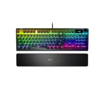 SteelSeries Apex 7 - US layout - QX2 Linear Red Switches - Black (Juoda) Mechaninė Žaidimų Klaviatūra