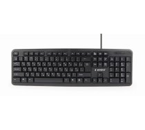 Klaviatūra Standartinė USB RUS/Juoda KB-U-103-RU GEMBIRD