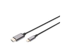 Digitus | USB Type-C to HDMI Adapter | DA-70821 | Black | USB Type-C | 1.8 m