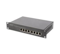 Digitus | 8-port Gigabit Ethernet PoE switch | DN-95317 | Unmanaged | Rackmountable | Power supply type Internal