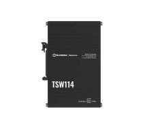 Teltonika DIN Rail Switch | TSW114 | Unmanaged | Wall-mountable | Gigabit Ethernet (copper) ports quantity 5 | Power supply type