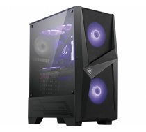 MSI MAG Forge 100M Midi Tower - Juodas, Permatomas