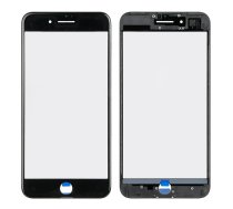 LCD stikliukas Apple iPhone 7 Plus su rėmeliu ir OCA juodas
