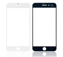 LCD stikliukas Apple iPhone 8 Plus su rėmeliu ir OCA baltas