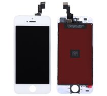 Apple iPhone 5S/SE ekranas su lietimui jautriu stikliuku baltas