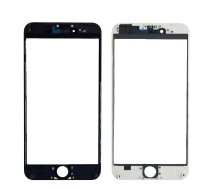 LCD stikliukas Apple iPhone 6 Plus su rėmeliu ir OCA juodas V3