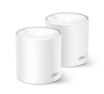 TP-Link Deco X50 (2-vnt.) Dviguba juosta Wi-Fi 6 (802.11ax) Balta