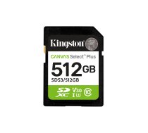 Kingston Canvas Select Plus Gen3 512 GB SD kortelė
