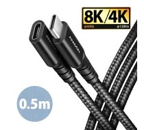 Axagon BUCM32-CF05AB USB 3.2 Gen 2x2 kabelis 0,5 m